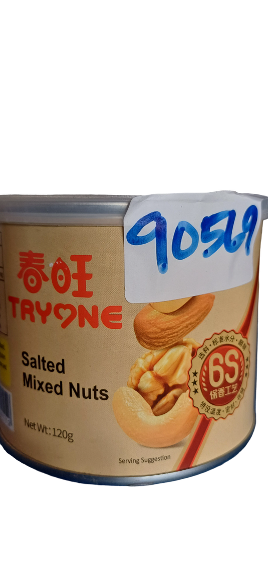 TRYONE SALTED MIXED NUTS 120G*24