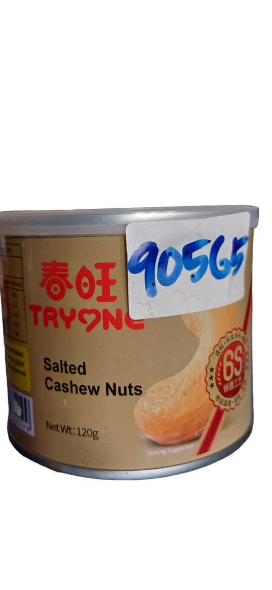 TRYONE SALTED CASHEW NUTS  120G*24