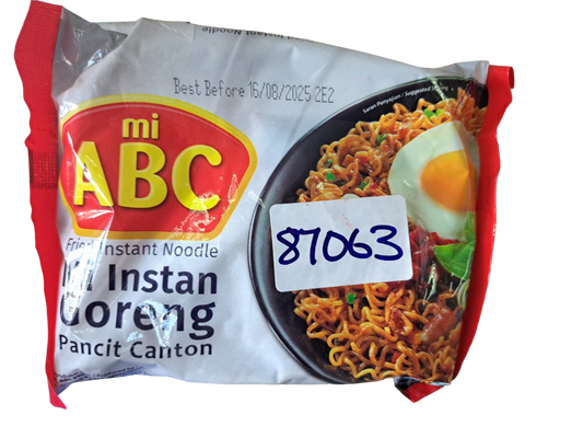 NOODLE MI ABC FRIED INSTANT NOODLES 70G*40pcs