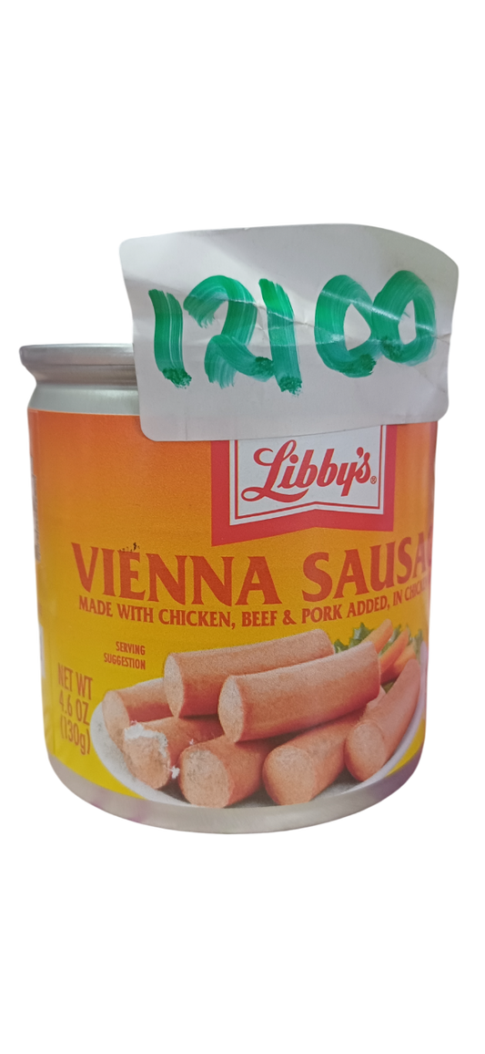 LIBBY'S VIENNA SAUSAGE 4.6OZ/130g YELLOW (18PCS)