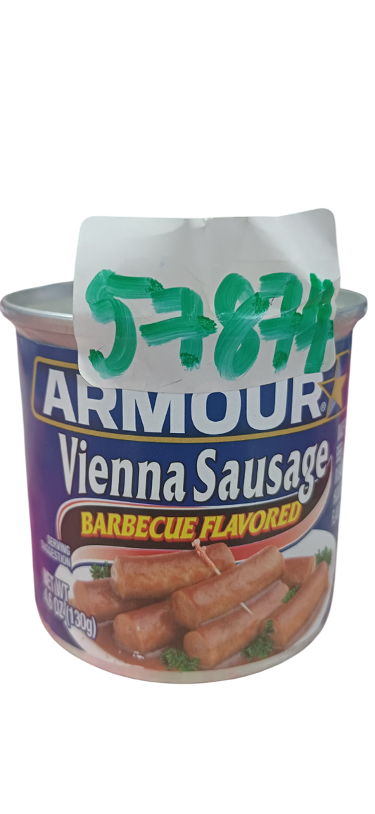 ARMOUR VUENNA SAUSAGE BBQ 4.6OZ/130g(24PCS)