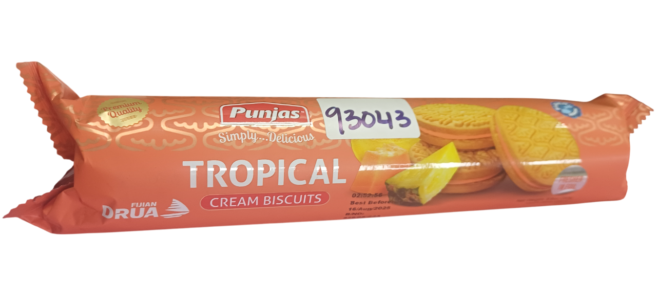 PUNJAS CREAM BISCUITS TROPICAL 250g*20PCKTS