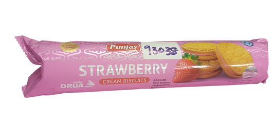 PUNJAS CREAM BISCUITS STRAWBERRY 250g*20PCKTS