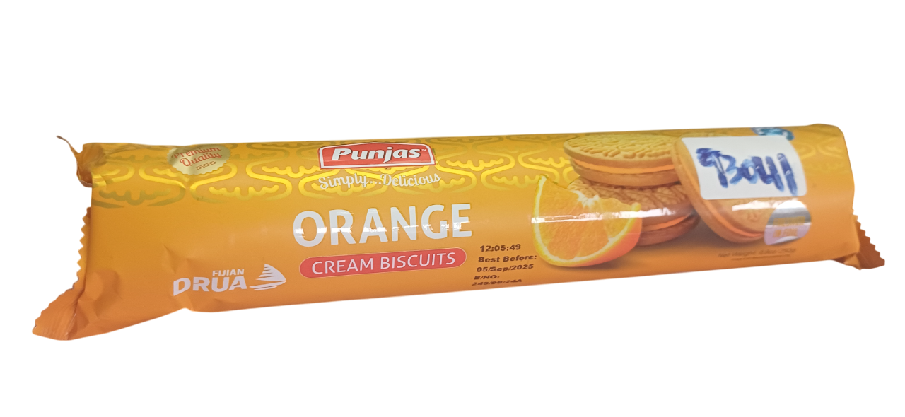 PUNJAS CREAM BISCUITS ORANGE 250g*20PCKTS