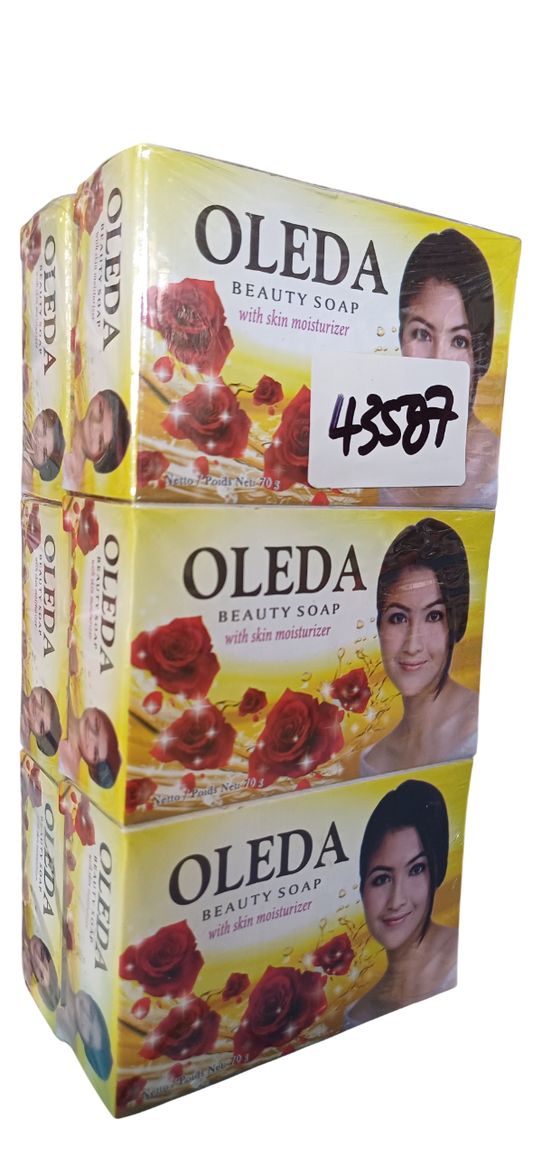 BATH SOAP OLEDA BEAUTY SOAP YELLOW 70G*12PCKTS(6PCS)