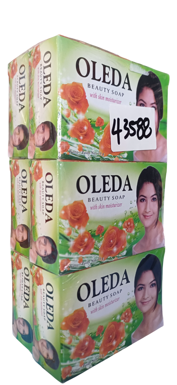 BATH SOAP OLEDA BEAUTY SOAP GREEN 70G*12PCKTS(6PCS)