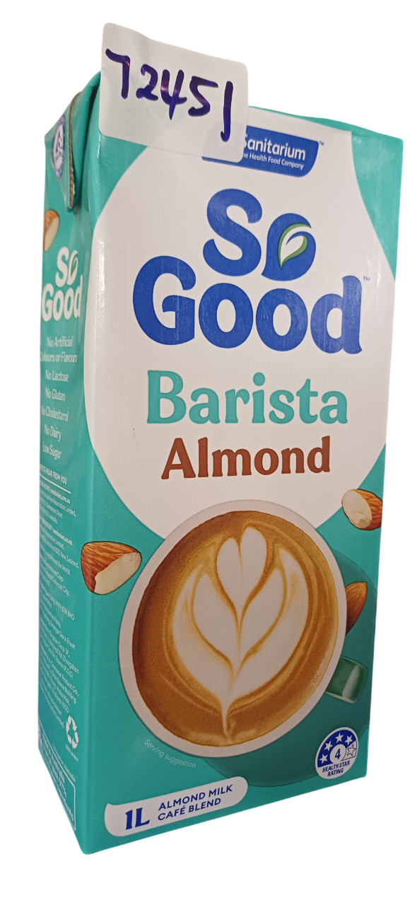 SO GOOD BARISTA ALMOND 1LTR*12PCS