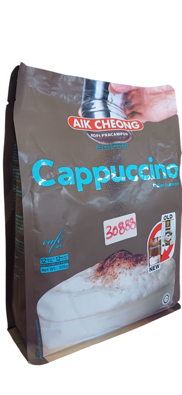 AIK CHEONG WHITE CAPUCCINO 25G*12s(24PCKTS)