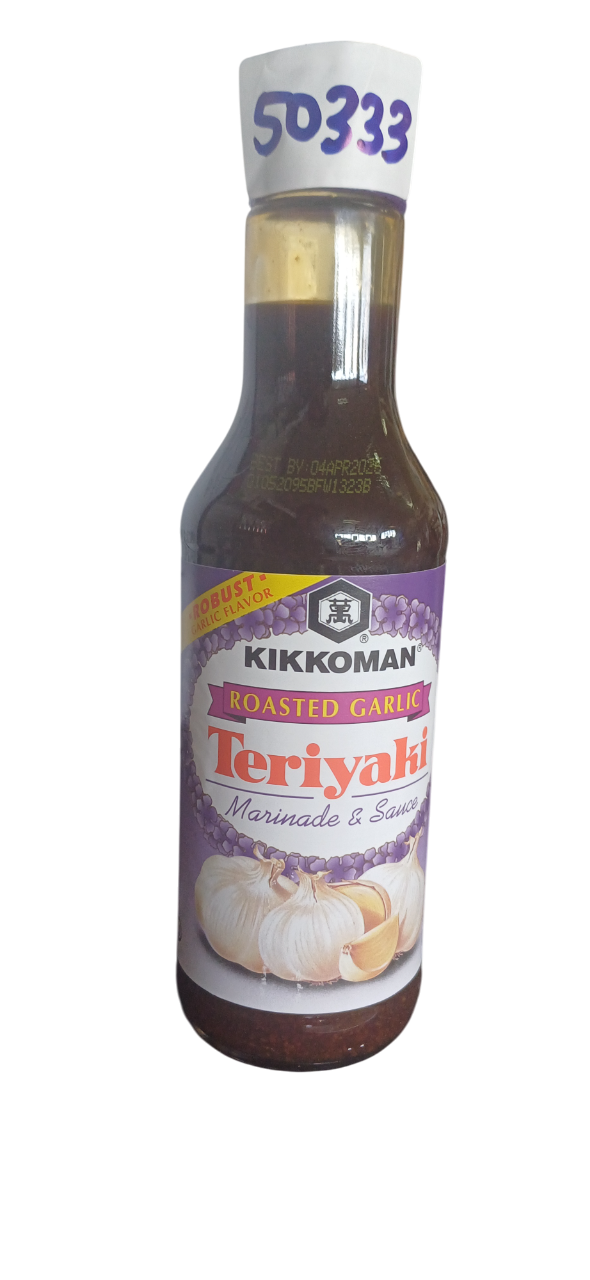 KIKOMAN ROASTED GARLIC TERRIYAKI 10OZ*6PCS