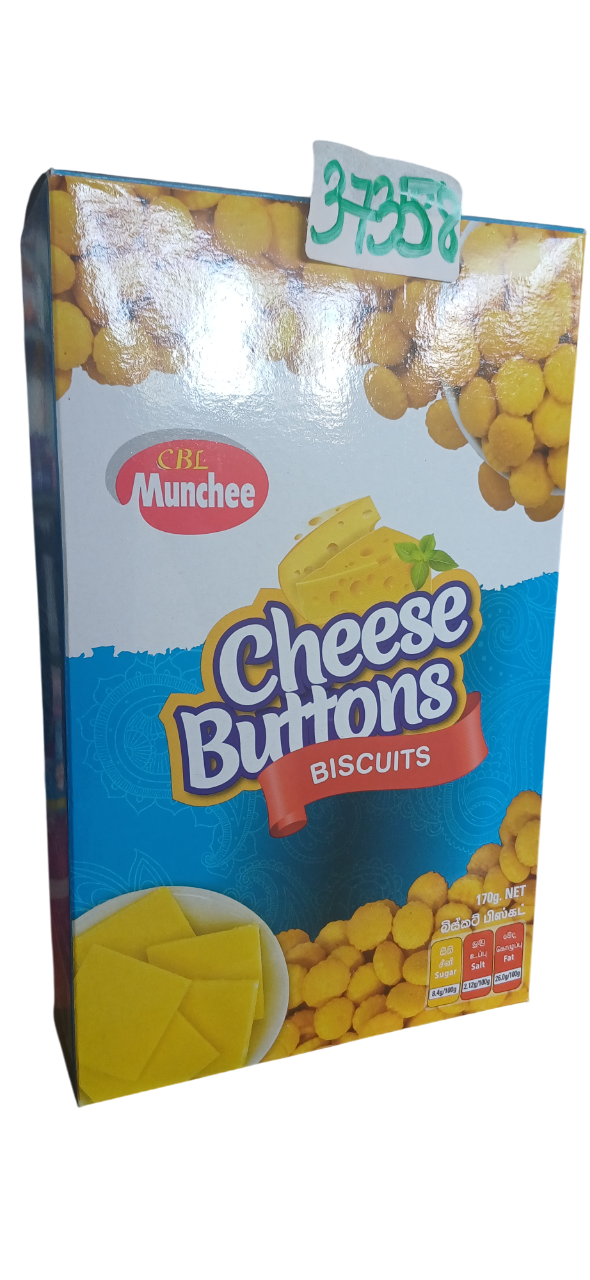 CBL MUNCHEE CHEESE BUTTON BISCUITS 170G*24PCS