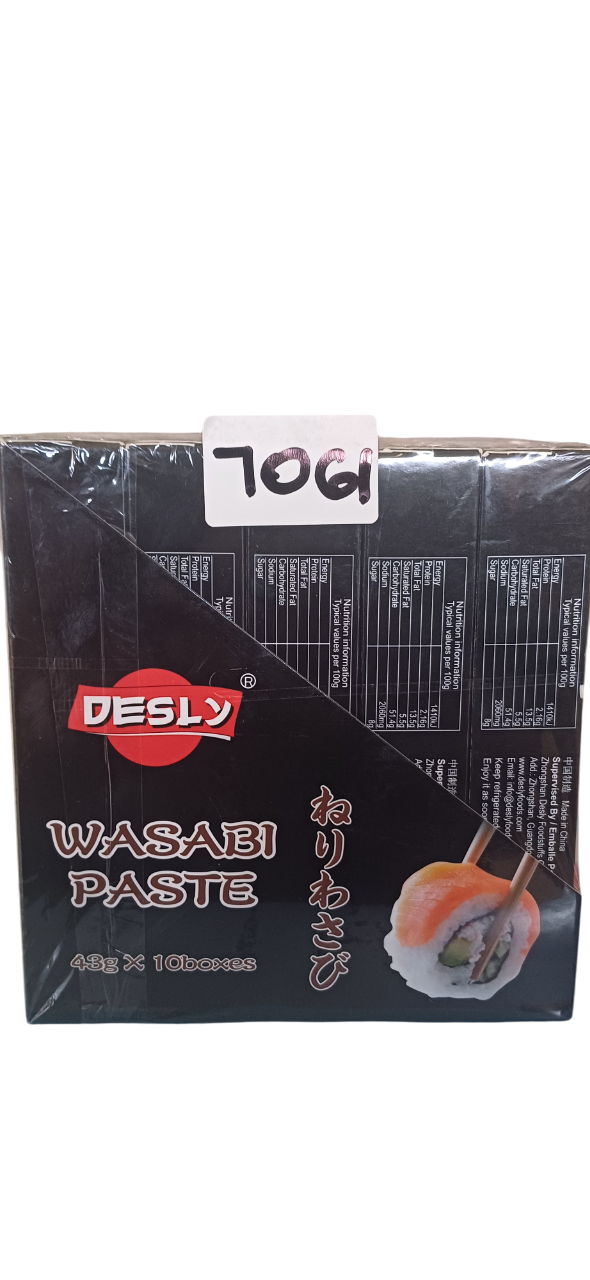 DESLY WASABI PASTE TUBE 43G*100PCS