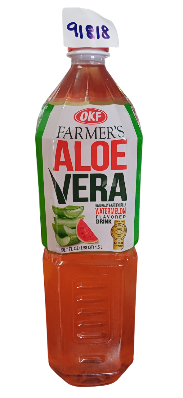 OKF FARMER'S ALOE VERA WATERMELON ORIGINAL 1.5LTR(12PCS)