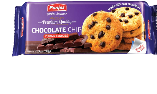 PUNJAS CHOC CHIP COOKIES 130G*15